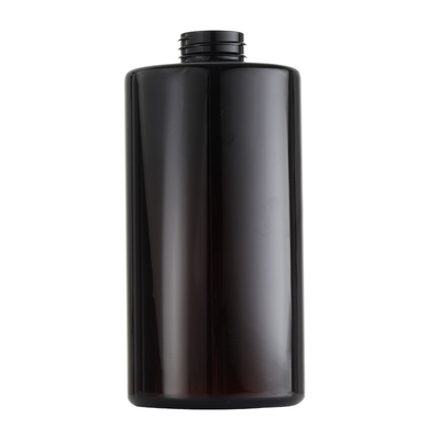 ขวดบรรจุภัณฑ์เครื่องสำอางทรงกลมสีน้ำตาลเข้มขนาดใหญ่ 700ml ยอมรับการปรับแต่ง