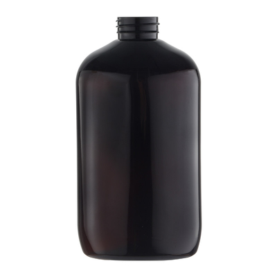 ขวดบรรจุภัณฑ์ PET สีน้ำตาลเข้มสำหรับเครื่องสำอาง 600ml