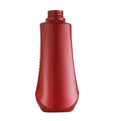 ขายส่งโลชั่นเปล่าสีขวดพลาสติกสีแดงขนาดคอที่กำหนดเอง 20/410 PE 450ml Skin Care Bottle